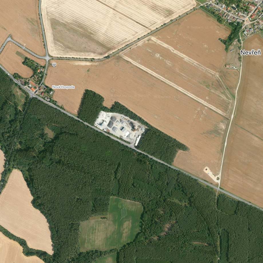 Mapa – Berger_Nevřeň